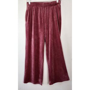 Better Together 'Mean Girls Mom' Blush Pink Wide Leg Velour Pants, Large, Barbie